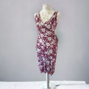 ModCloth Gilli dress red floral small stretch